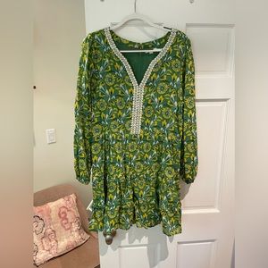 Roller rabbit long sleeved mini dress